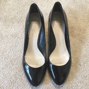 Franco Sarto Straw Heel Wedge | Black